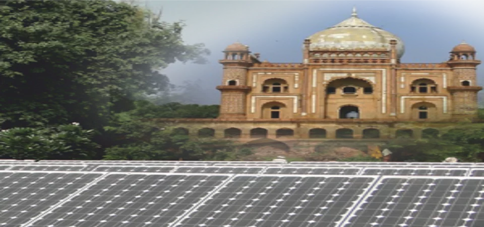 Solar Panel At Safdarjang Tomb